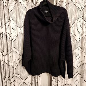 Torrid black high-neck sweater size 3/4